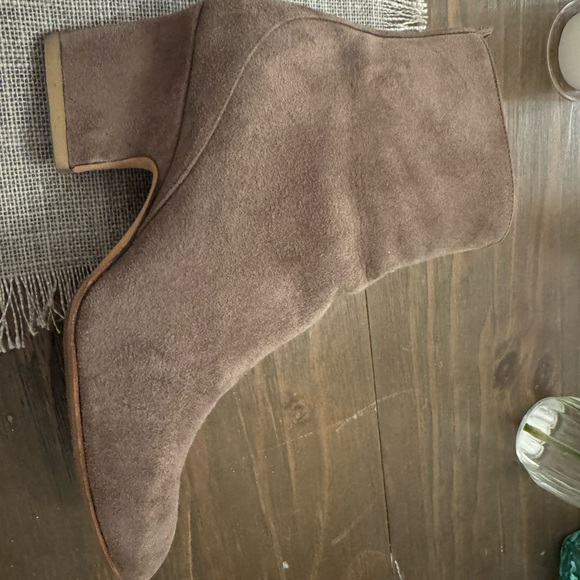 Jimmy Choo Taupe Mink Suede Boots - Picture 6 of 13